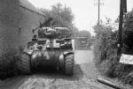 Sherman et Cromwell British Royal Marines Armoured Support Group
